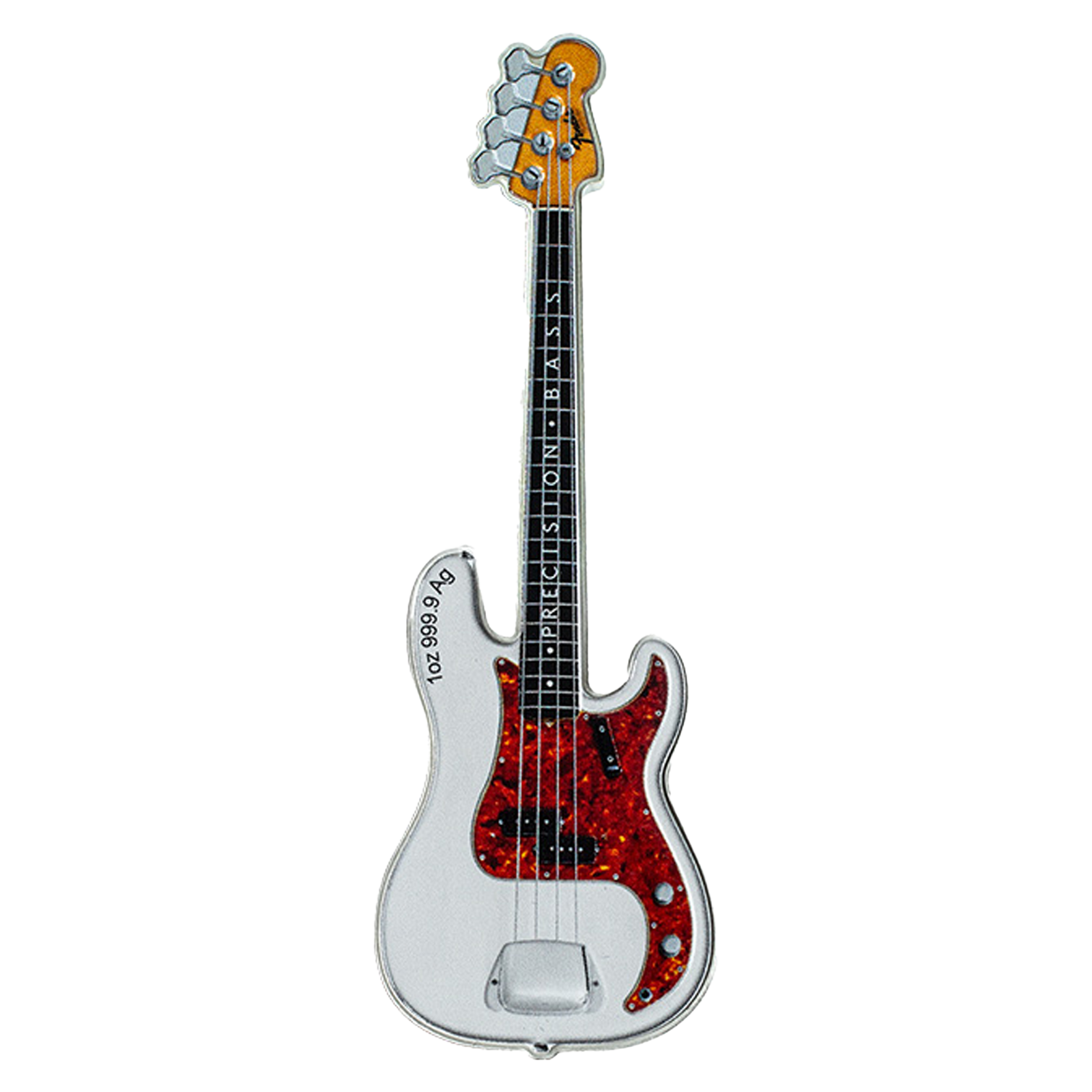 2 oz Silver Fender® Dynamic Duo Precision Bass® Guitar & Bassman® Amp Coin, image 2