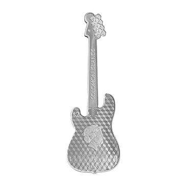 2 oz Silver Fender® Dynamic Duo Precision Bass® Guitar & Bassman® Amp Coin, image 3