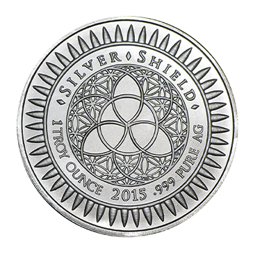 Buy 1 oz Silver Shield Bull Round, image 1