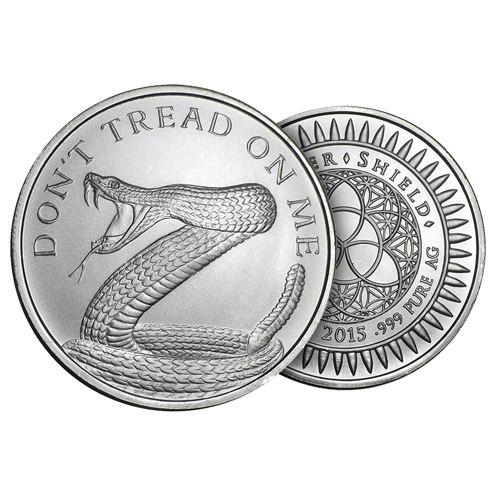 Buy 1 oz Silver Shield Don't Tread On Me Round, image 2