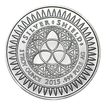 Buy 1 oz Silver Shield Freedom Girl Round (Random Year), image 1