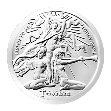 1 oz Silver Trivium Girls Silver Shield BU Round .999 (Random Year)