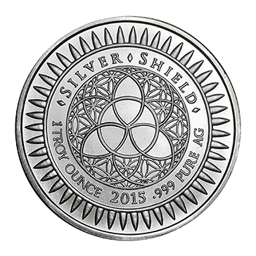 Buy 1 oz Silver Shield Trivium Girls Silver Shield BU Round .999 (Random Year), image 1