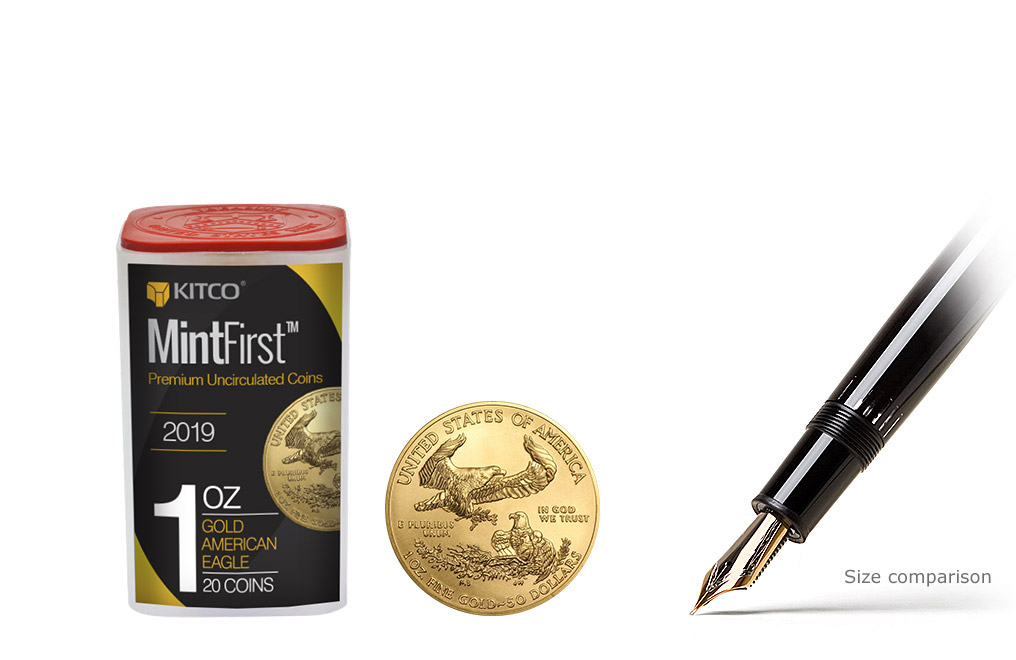 Buy 2019 1 oz Gold Eagle Coins MintFirst (20 per tube), image 0