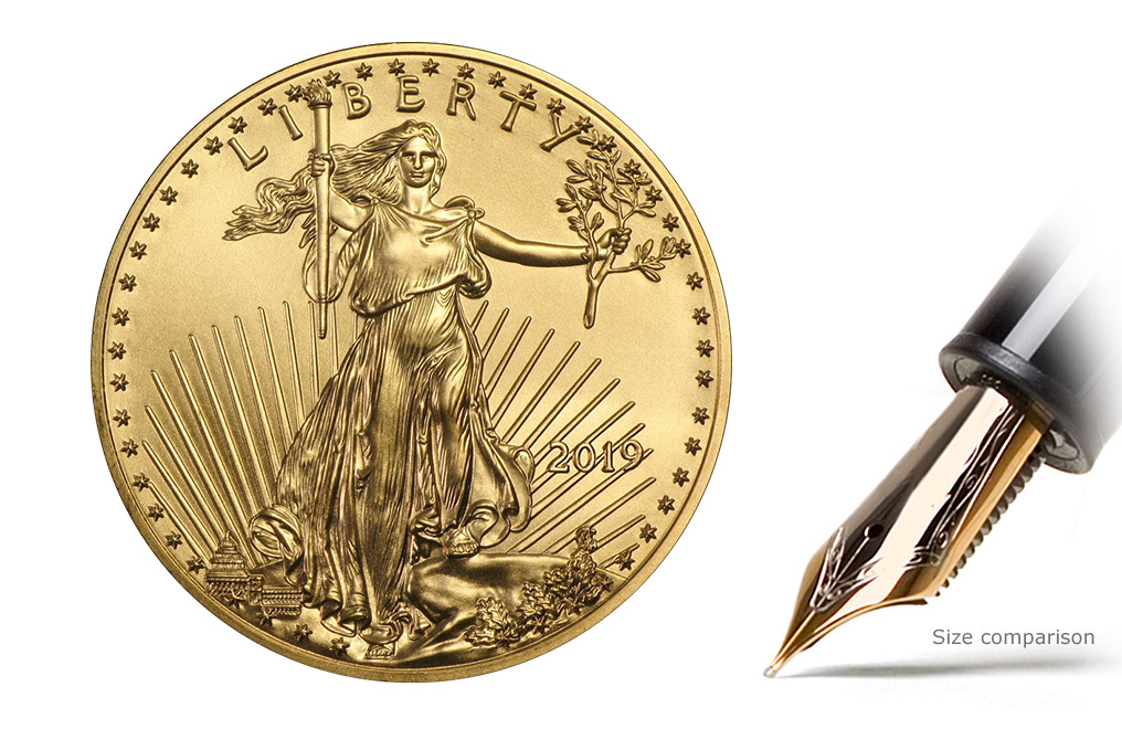 Buy 2019 1 oz Gold Eagle Coins MintFirst (20 per tube), image 2