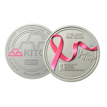 1 oz Silver Kitco Round .9999 – National Breast Cancer Foundation, Inc.®, image 2