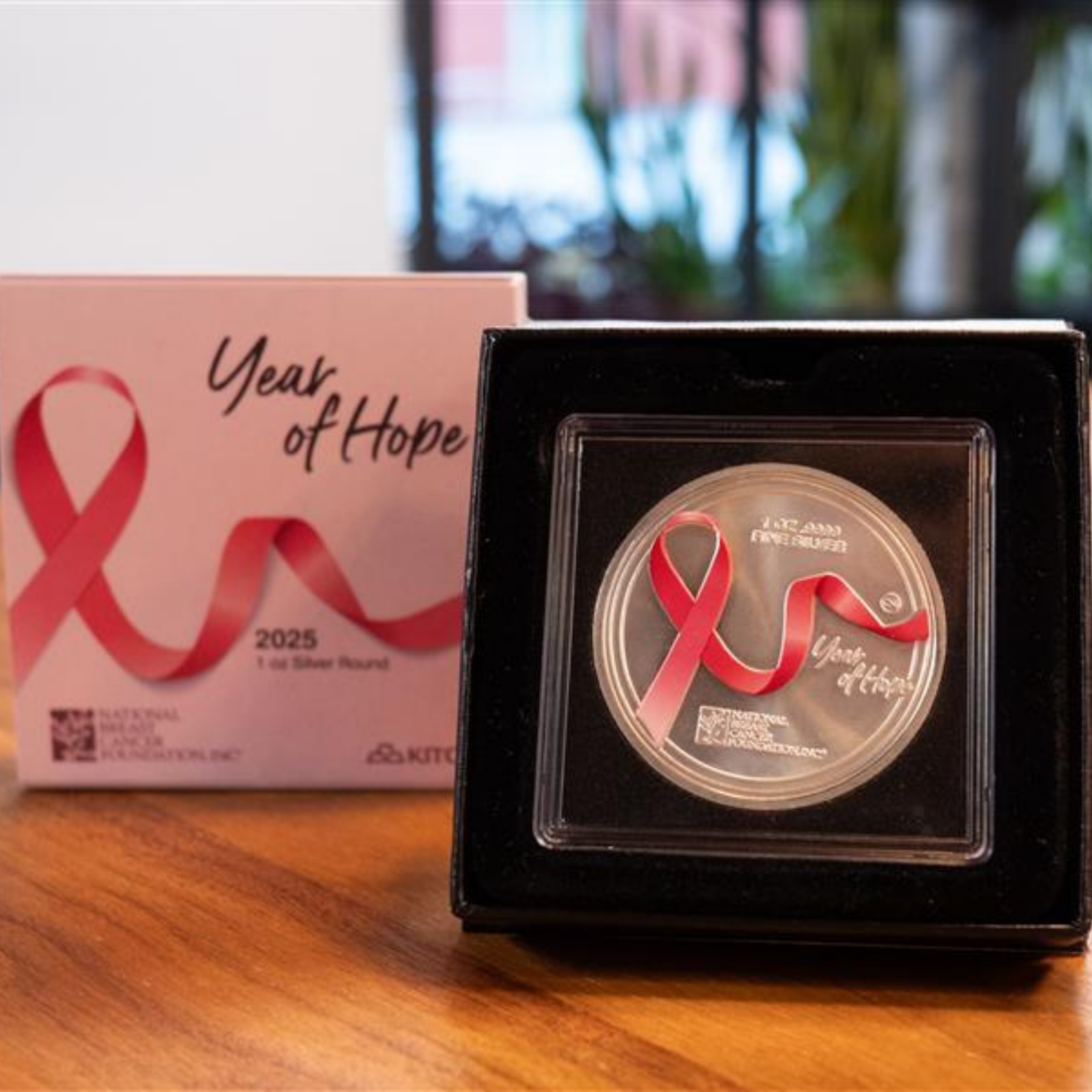 1 oz Silver Kitco Round .9999 – National Breast Cancer Foundation, Inc.®, image 3