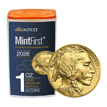2026 1 oz Gold Buffalo Tube (20 coins) - MintFirst™