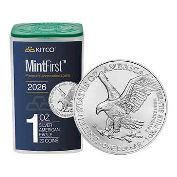 2026 1 oz Silver A.  Eagles Tube (20 pc) - MintFirst™