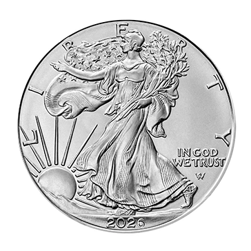 2026 MintFirst™ Silver Eagle Coins (tube of 20), image 2