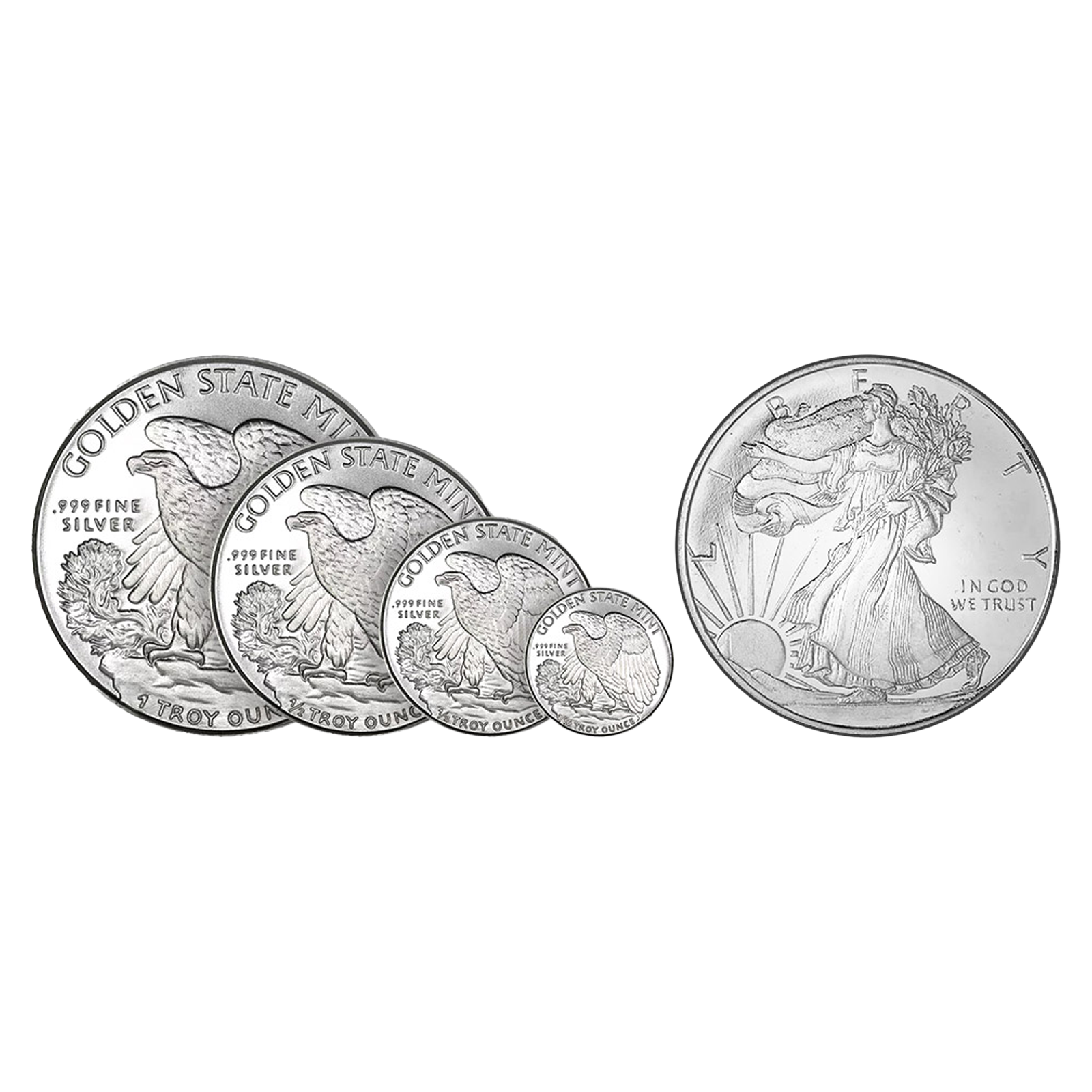 250 oz Silver WALKING LIBERTY Kitco Cache Kit, image 1