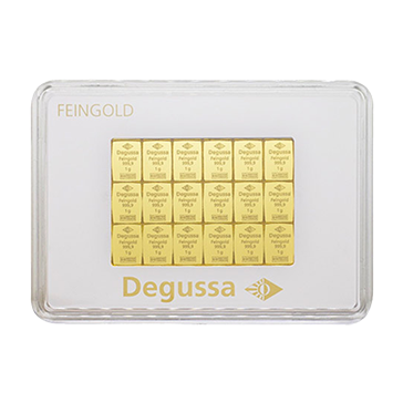 50 x 1 g Gold Degussa CombiBar