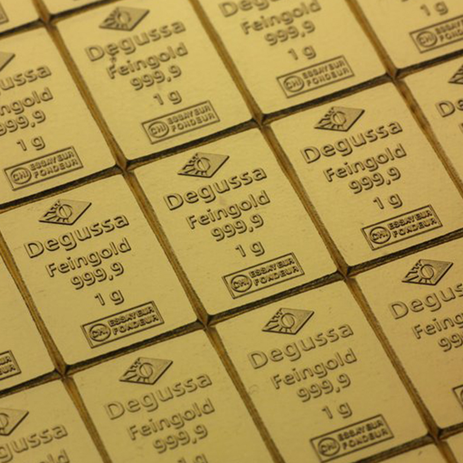 50 x 1 gram Gold Degussa CombiBars, image 2