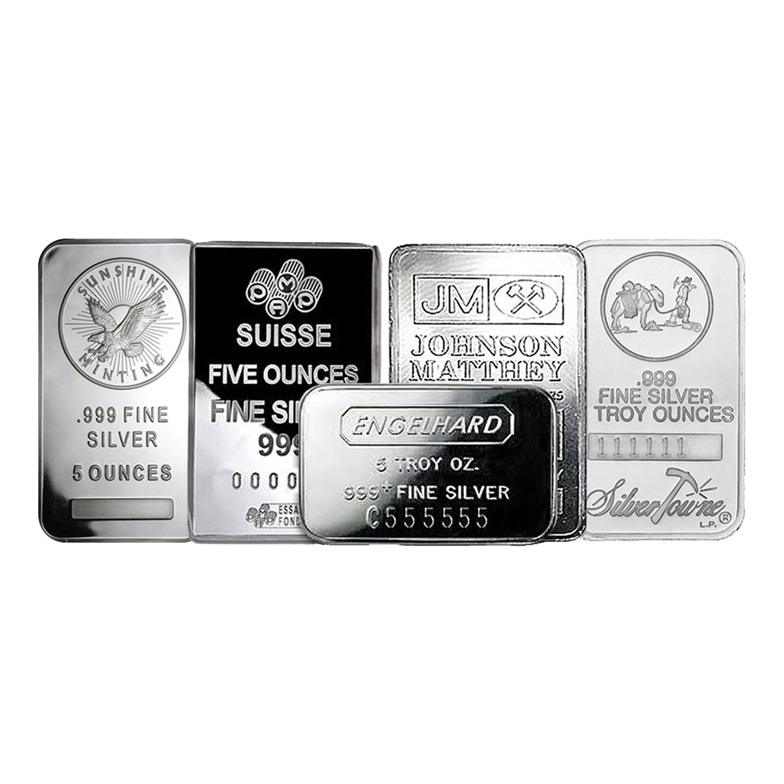 5 oz Silver Bars, image 0