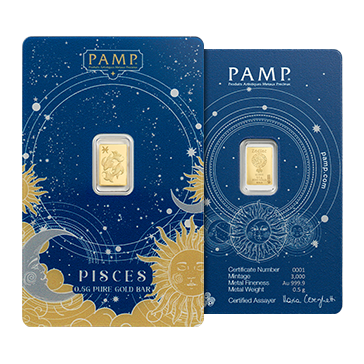 6 g Gold Zodiac  Bar Set (12 x 0.5 g), image 8