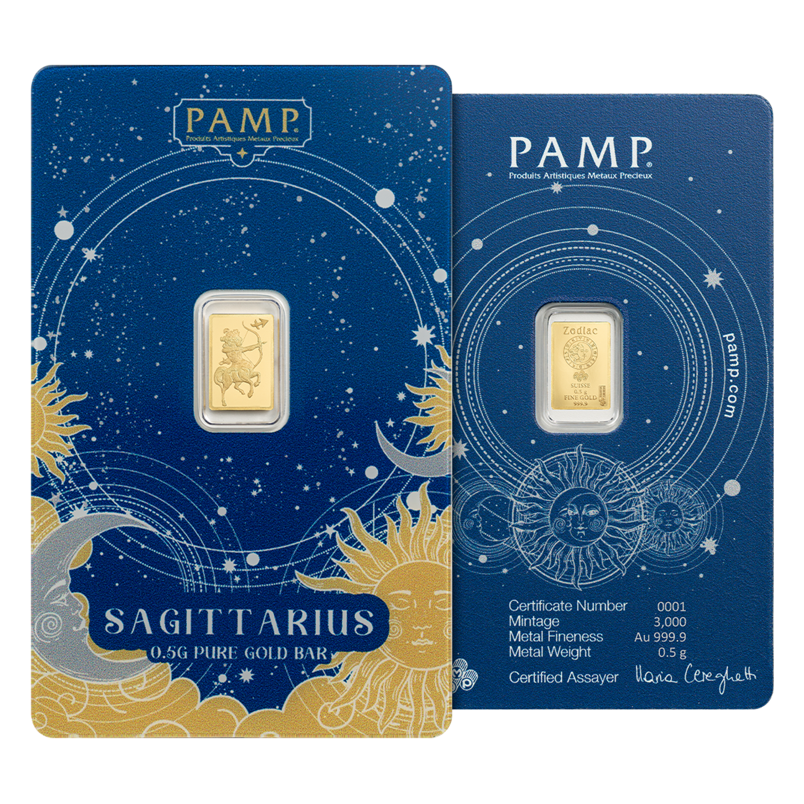 6 g Gold Zodiac  Bar Set (12 x 0.5 g), image 9