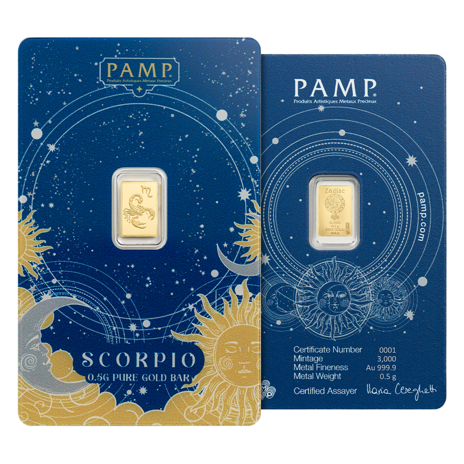 6 g Gold Zodiac  Bar Set (12 x 0.5 g), image 10