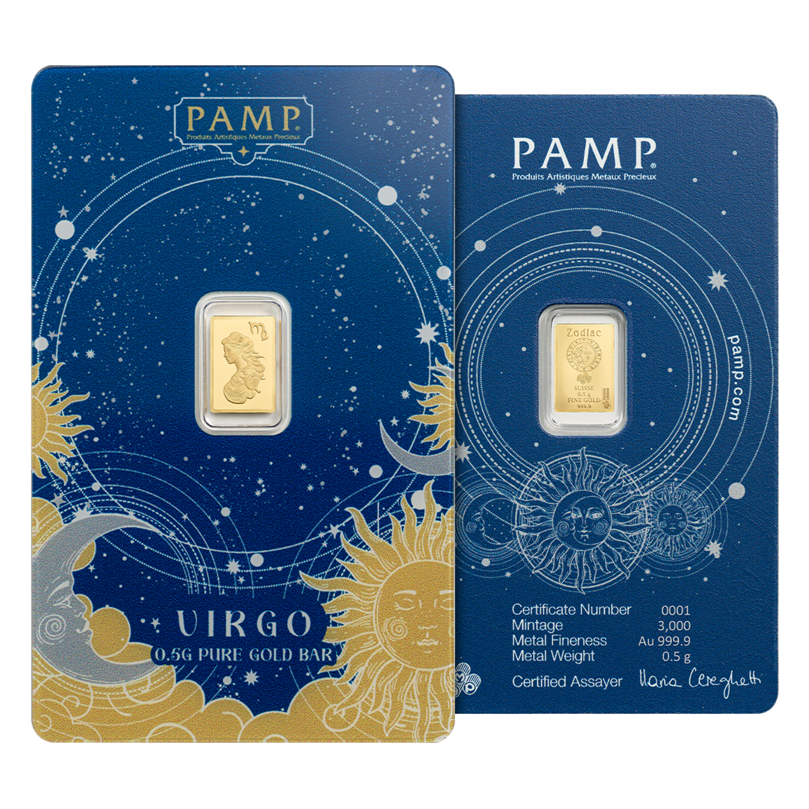 6 g Gold Zodiac  Bar Set (12 x 0.5 g), image 12