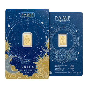 6 g Gold Zodiac  Bar Set (12 x 0.5 g), image 2