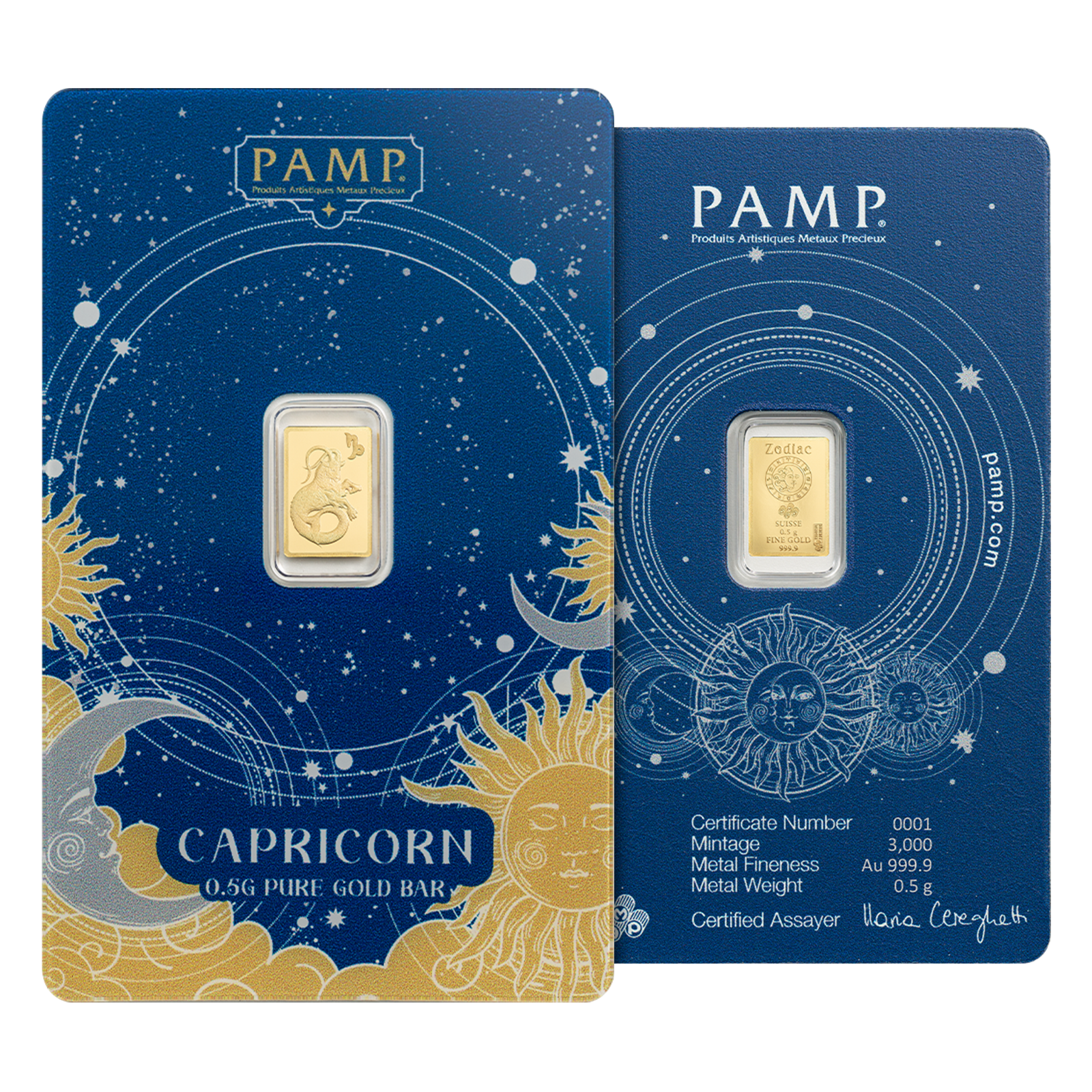 6 g Gold Zodiac  Bar Set (12 x 0.5 g), image 4