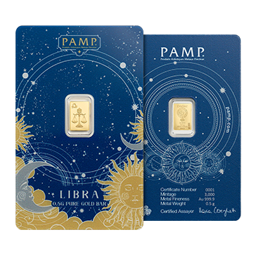 6 g Gold Zodiac  Bar Set (12 x 0.5 g), image 7