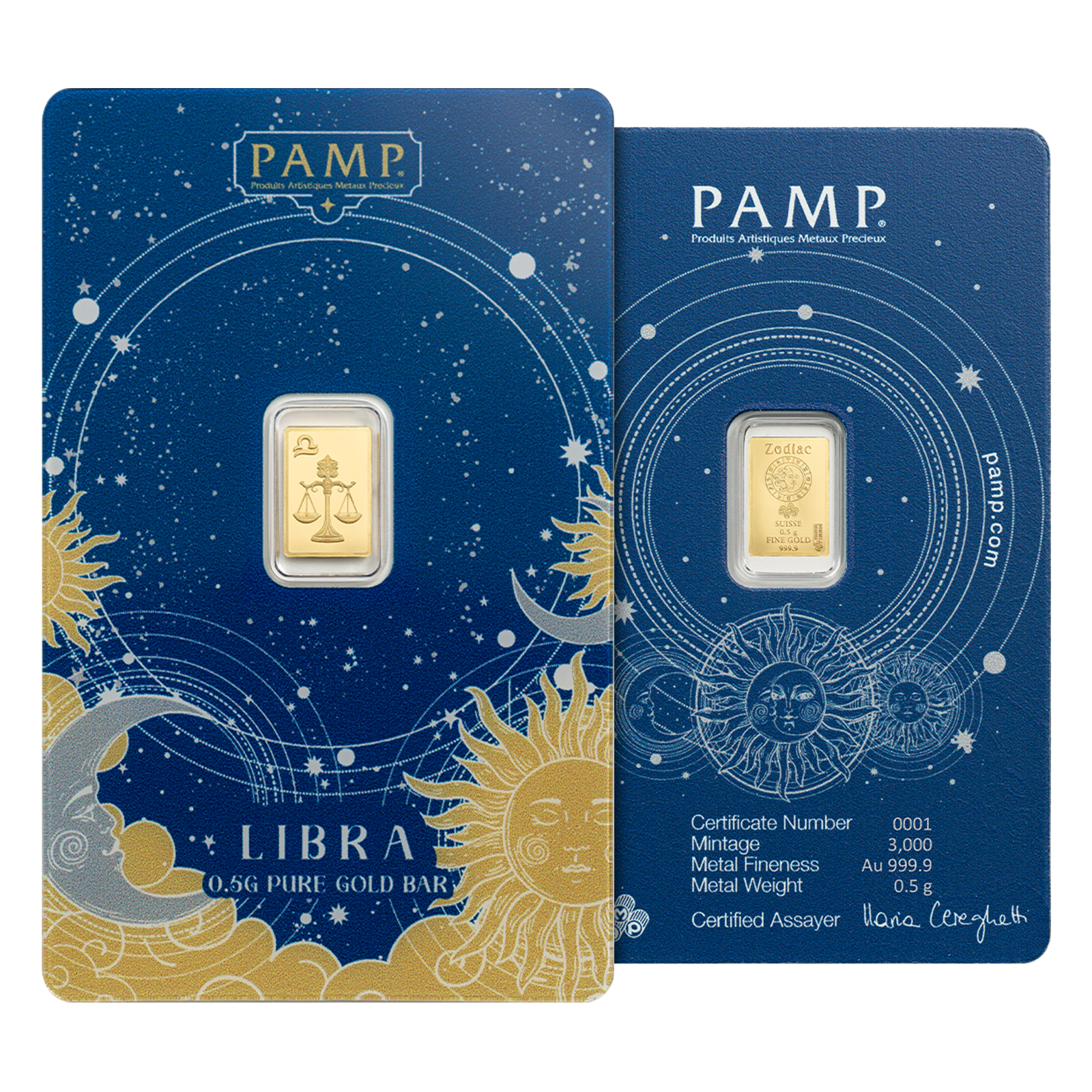 6 g Gold Zodiac  Bar Set (12 x 0.5 g), image 7