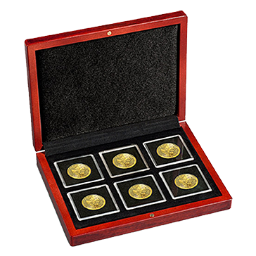 6 x QUADRUM Capsule VOLTERRA Coin Box