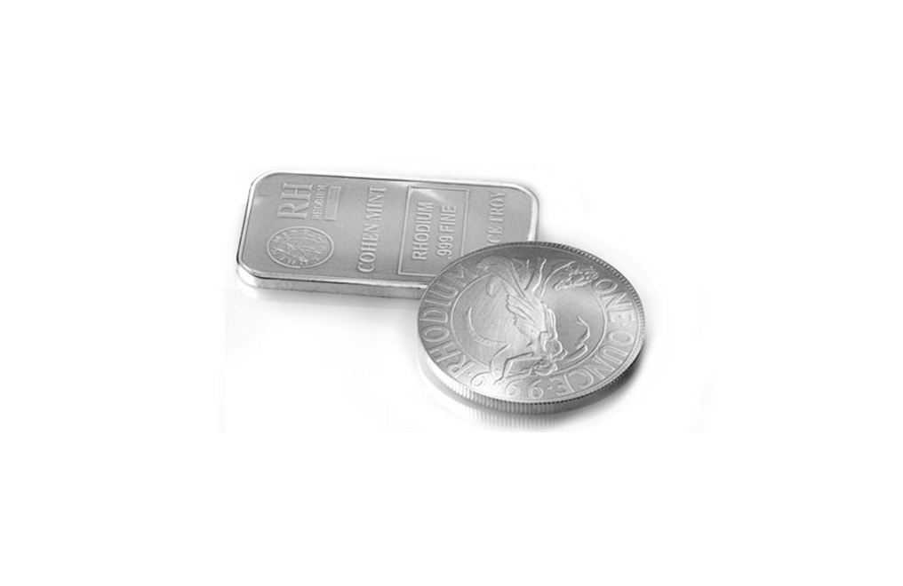 0.9995+  Rhodium Bar or Coin