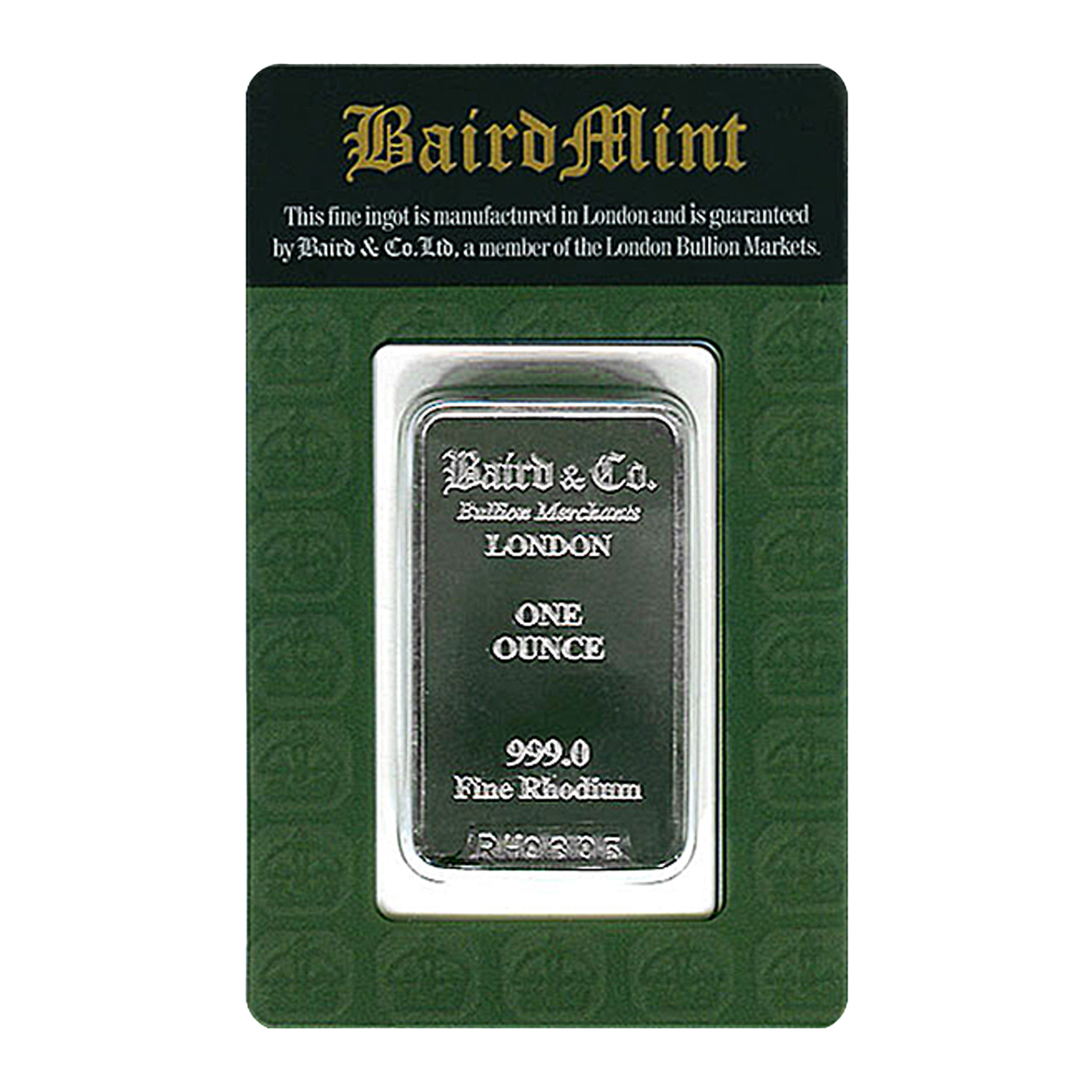 1 oz Rhodium Baird & Co. Bar, image 0