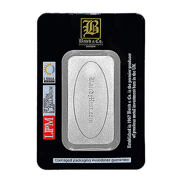 5 oz Rhodium Baird & Co. Bar, image 0