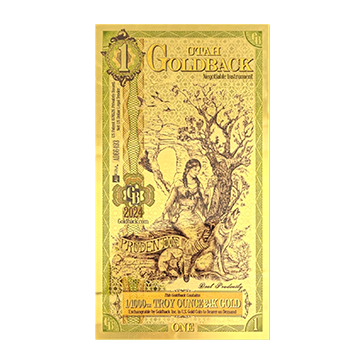 Buy 1 Utah Goldback Gold Notes Pack (50 pcs) 24K, image 2