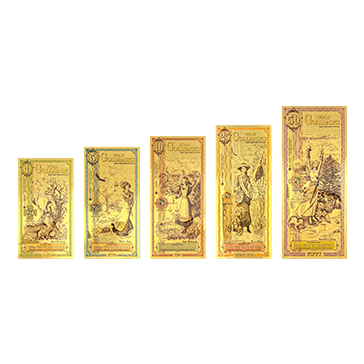 Buy Utah Goldback Gold Notes Full Set 24K, image 2
