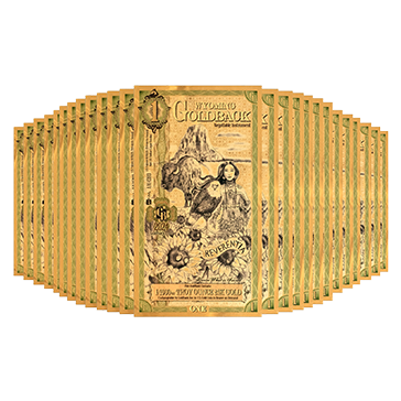 1 Wyoming Goldback Gold Notes Pack (50 pcs) 24 K
