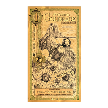 Buy 1 Wyoming Goldback Gold Notes Pack (50 pcs) 24K, image 1