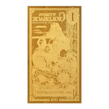 Buy 1 Wyoming Goldback Gold Notes Pack (50 pcs) 24K, image 3