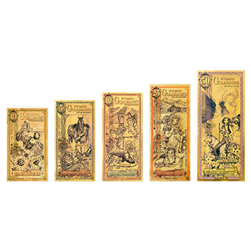 Buy Wyoming Goldback Gold Notes Full Set 24k, image 0