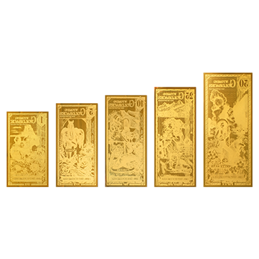 Buy Wyoming Goldback Gold Notes Full Set 24k, image 1